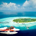 طائرةمائيةتحلقفيمنتجعبجزرالمالديف